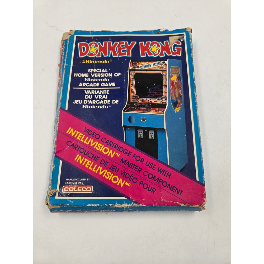 Vintage 1982 Coleco Donkey Kong By Nintendo Intellivision - CIB Complete in Box